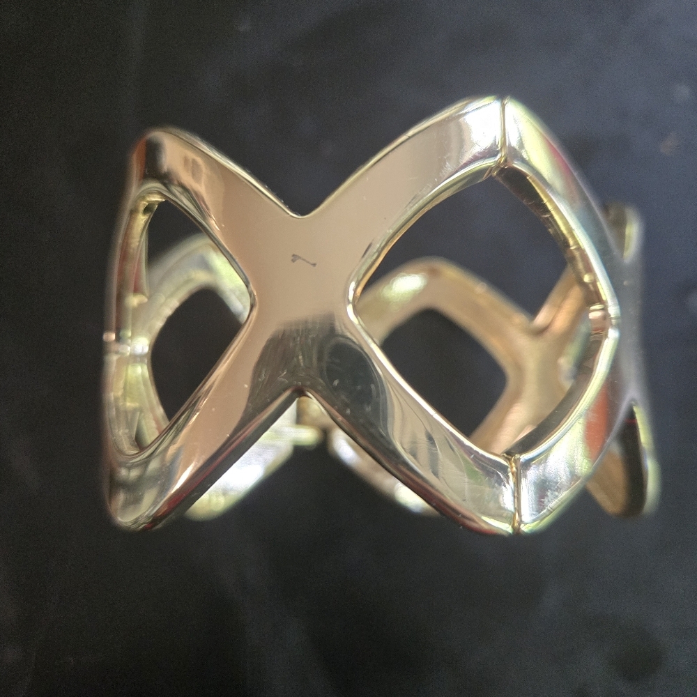 Gold Tone Geometric Women's Bracelet